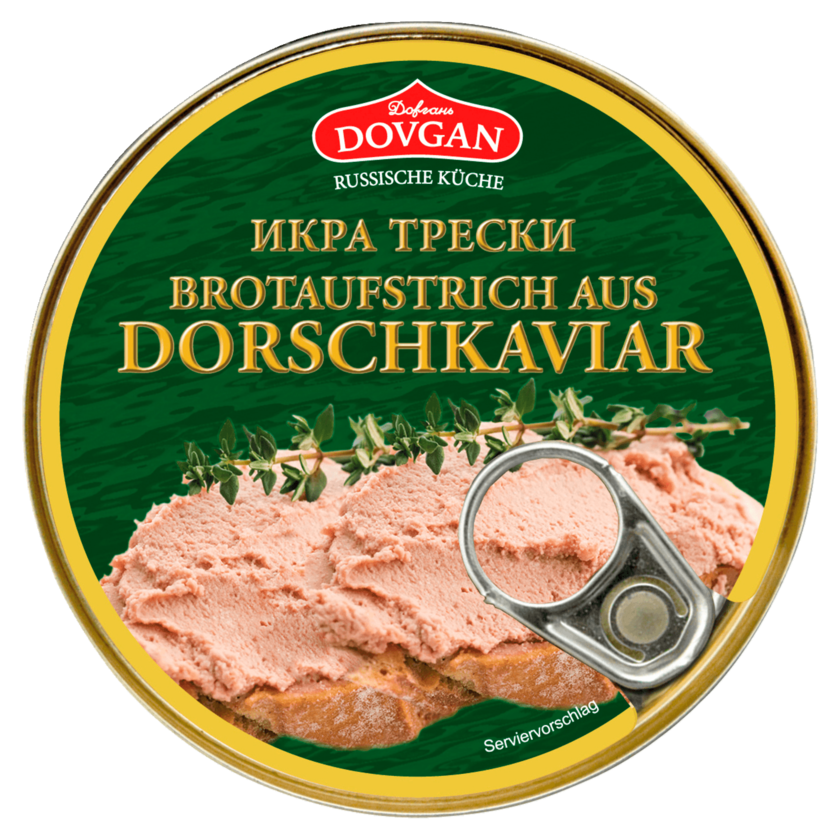Dovgan Brotaufstrich aus Dorschkaviar 160g